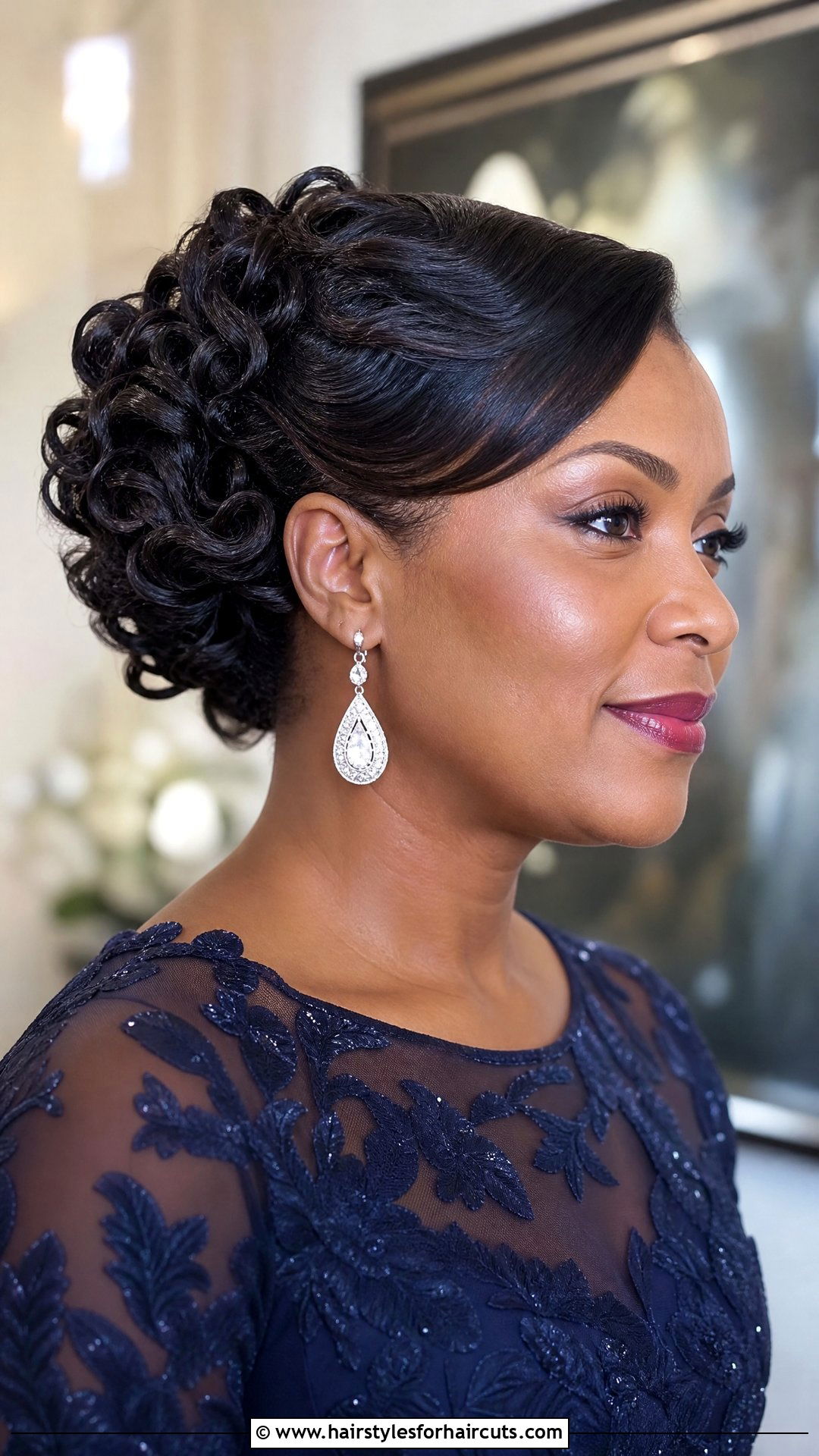 Flat Wrap Updo With Curls - 25 flat wrap hairstyles for black hair - 25 flat wrap hairstyles for black hair