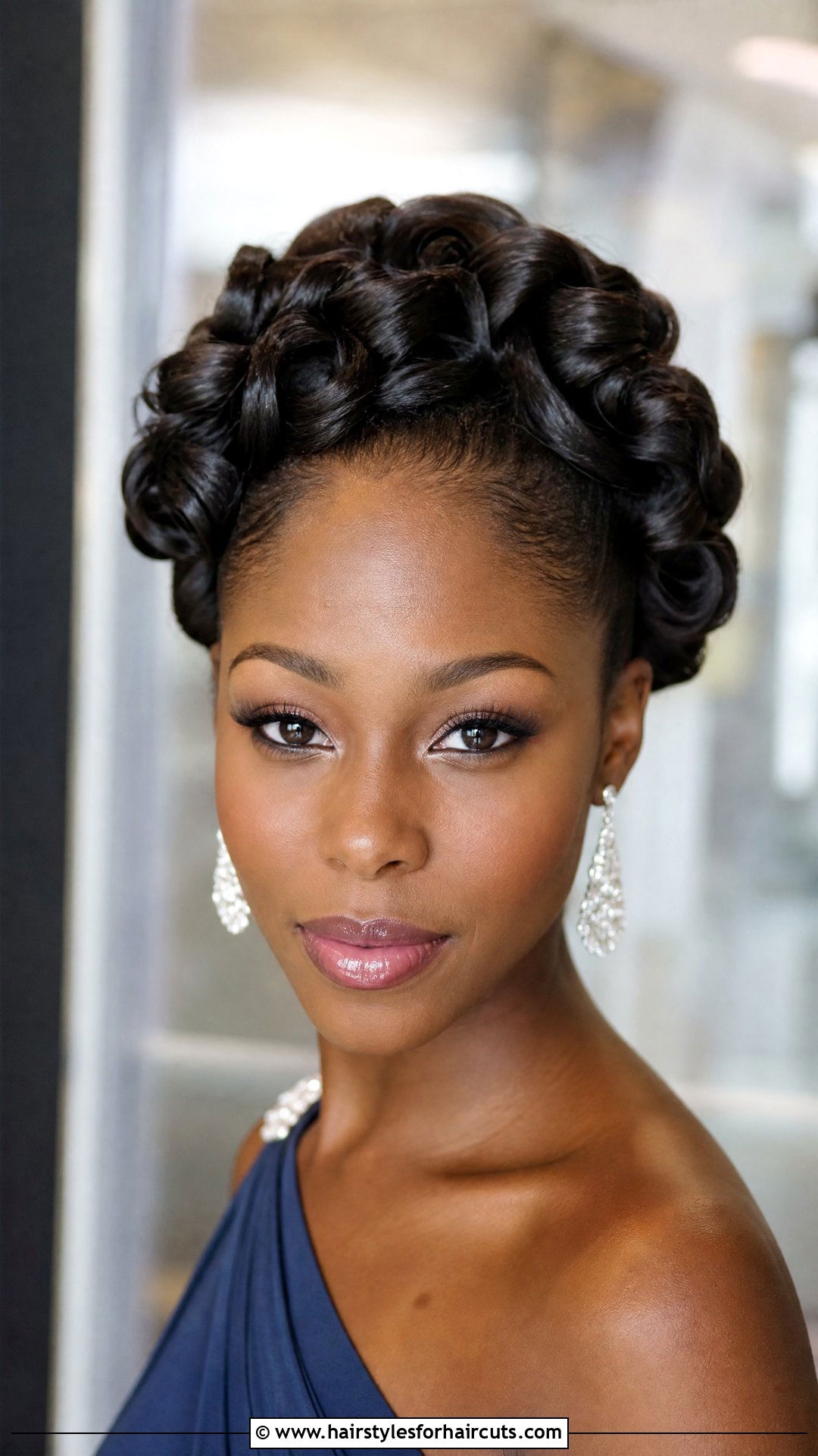 Flexi Rod Crown Updo - 25 flexi rod hairstyles on natural hair - 25 flexi rod hairstyles on natural hair