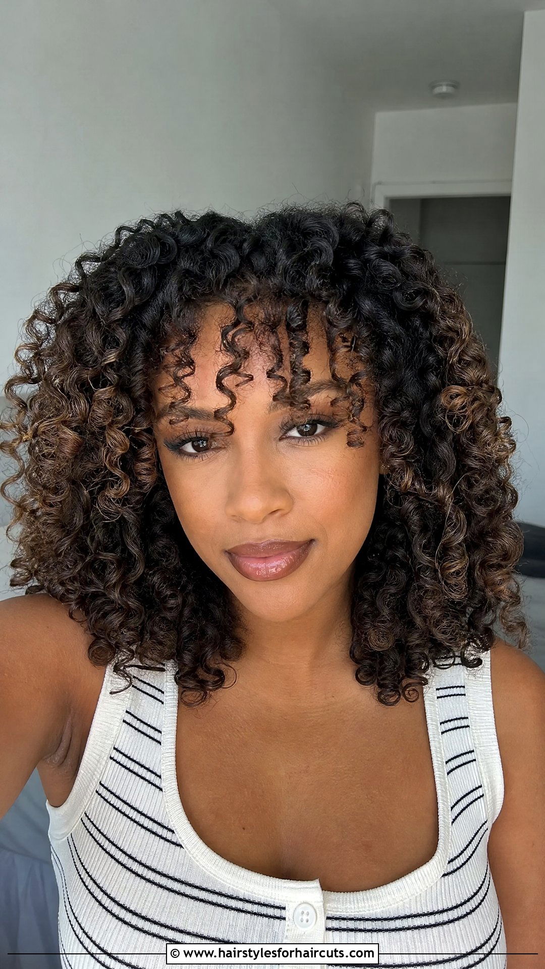 Flexi Rod Curly Bangs Style - 25 flexi rod hairstyles on natural hair - 25 flexi rod hairstyles on natural hair