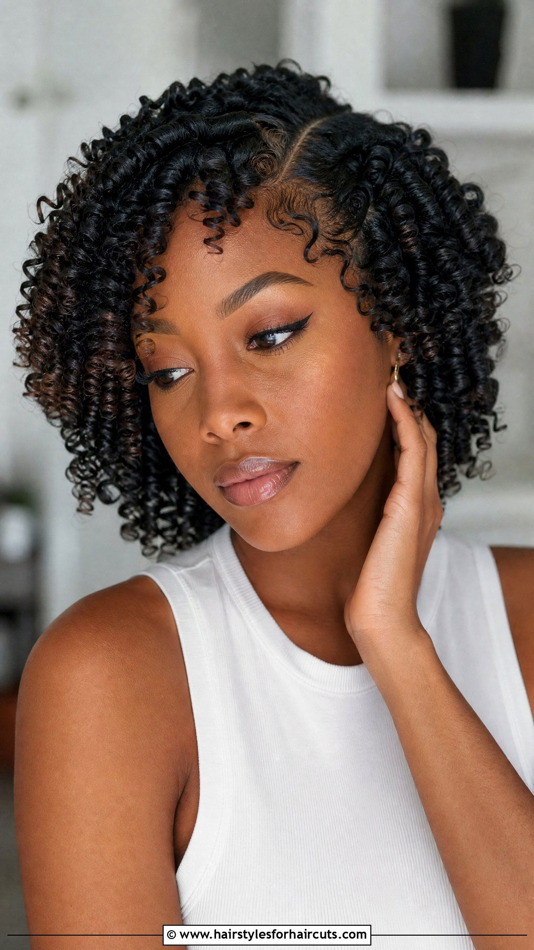 Flexi Rod Finger Coils Style - 25 flexi rod hairstyles on natural hair - 25 flexi rod hairstyles on natural hair