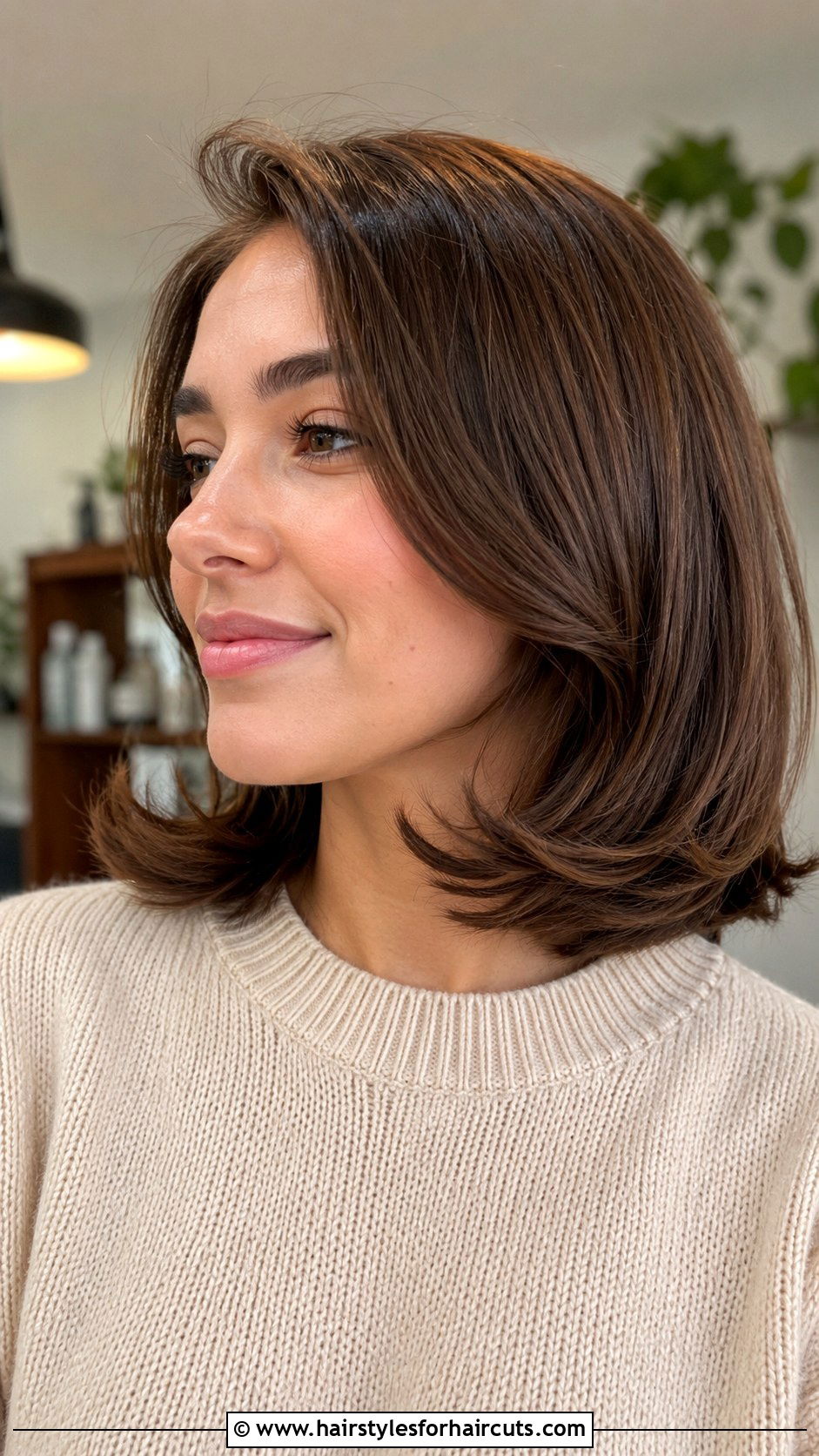 Flipped End Bob - 25 easy medium length hairstyles for thick hair - 25 easy medium length hairstyles for thick hair