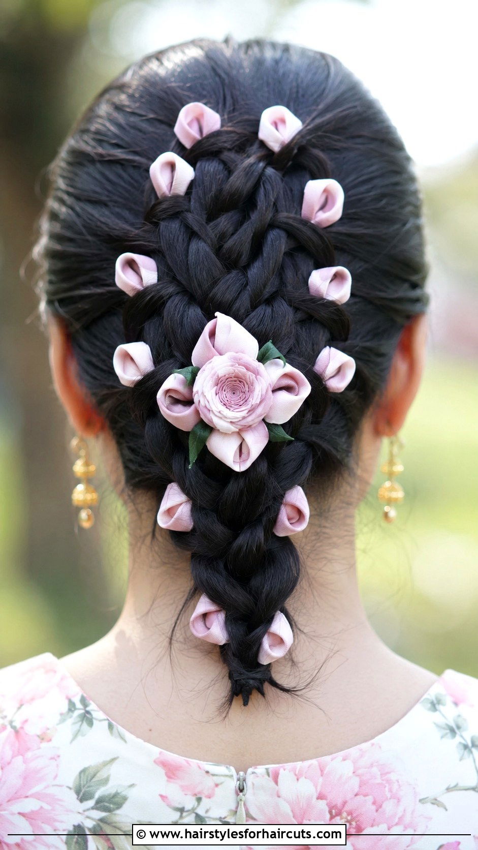 Flower Loop Braid - 25 hair loop hairstyles - 25 hair loop hairstyles