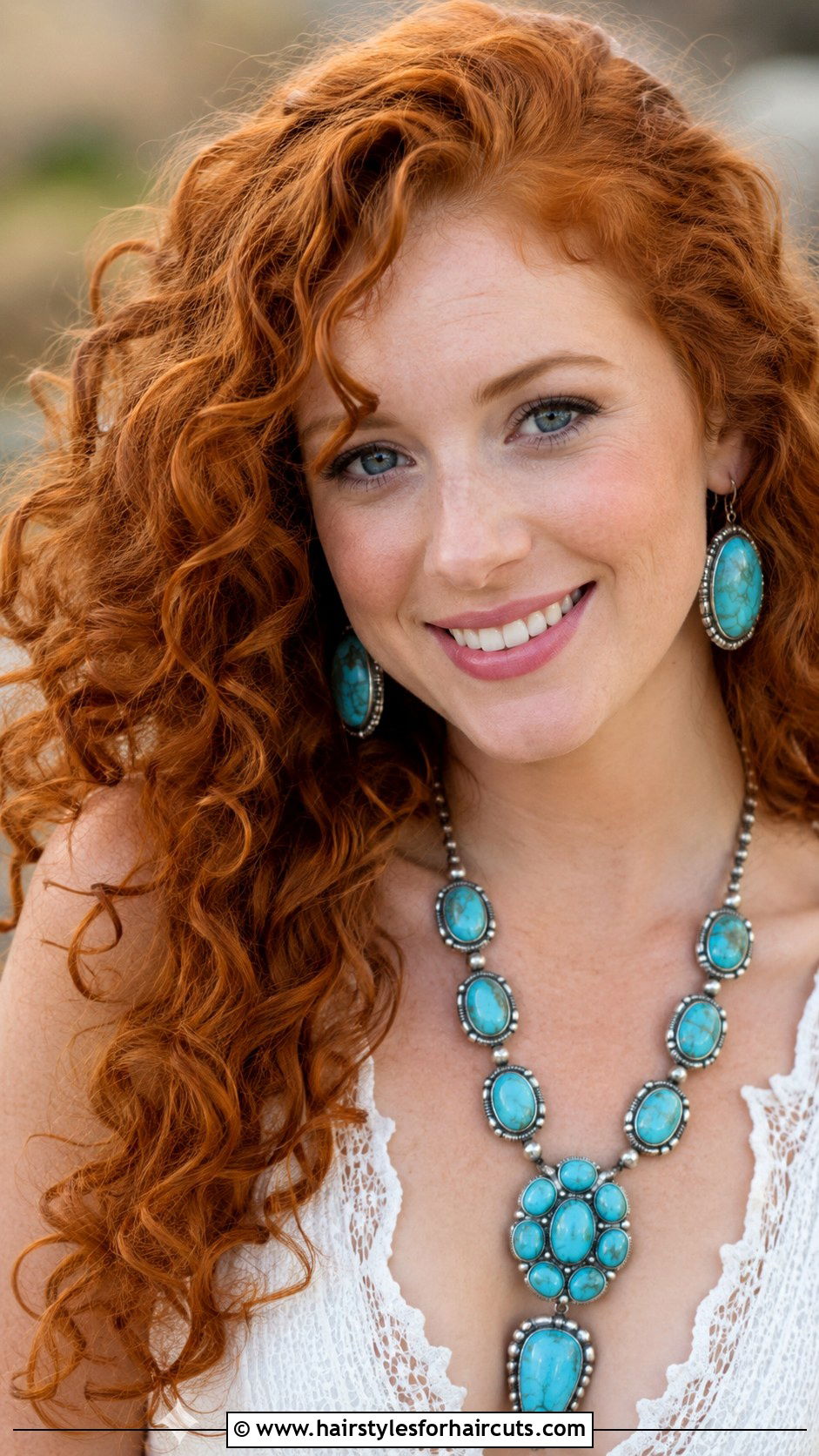 Flowing Red Curls - 25 cowgirl hairstyles - 25 cowgirl hairstyles
