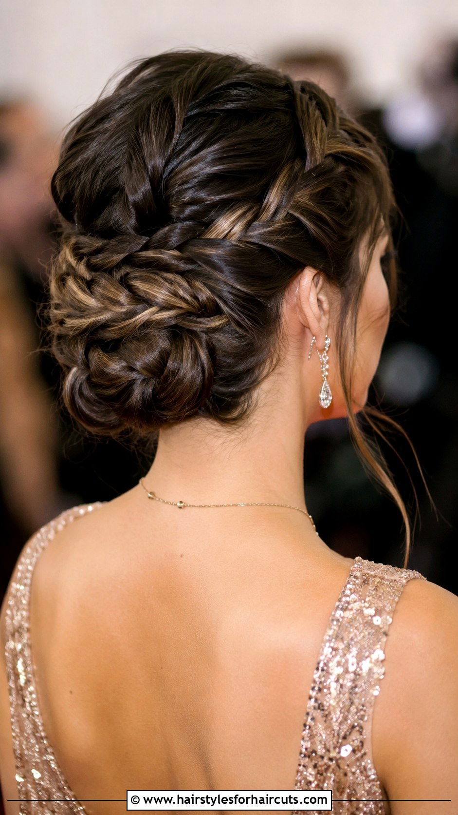 Folded Braided Bun - 25 bun hairstyles - 25 bun hairstyles