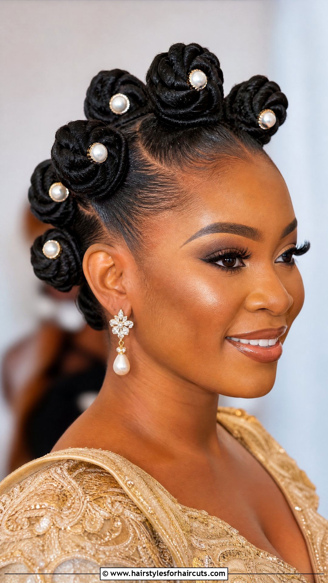 Formal Bantu Knots Updo - 25 formal hairstyles for natural hair - 25 formal hairstyles for natural hair