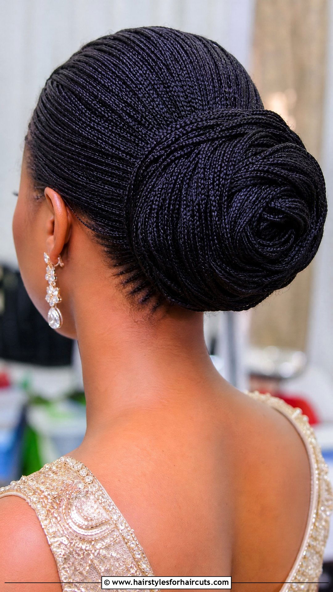 Formal Micro Braids Updo - 25 formal hairstyles for natural hair - 25 formal hairstyles for natural hair