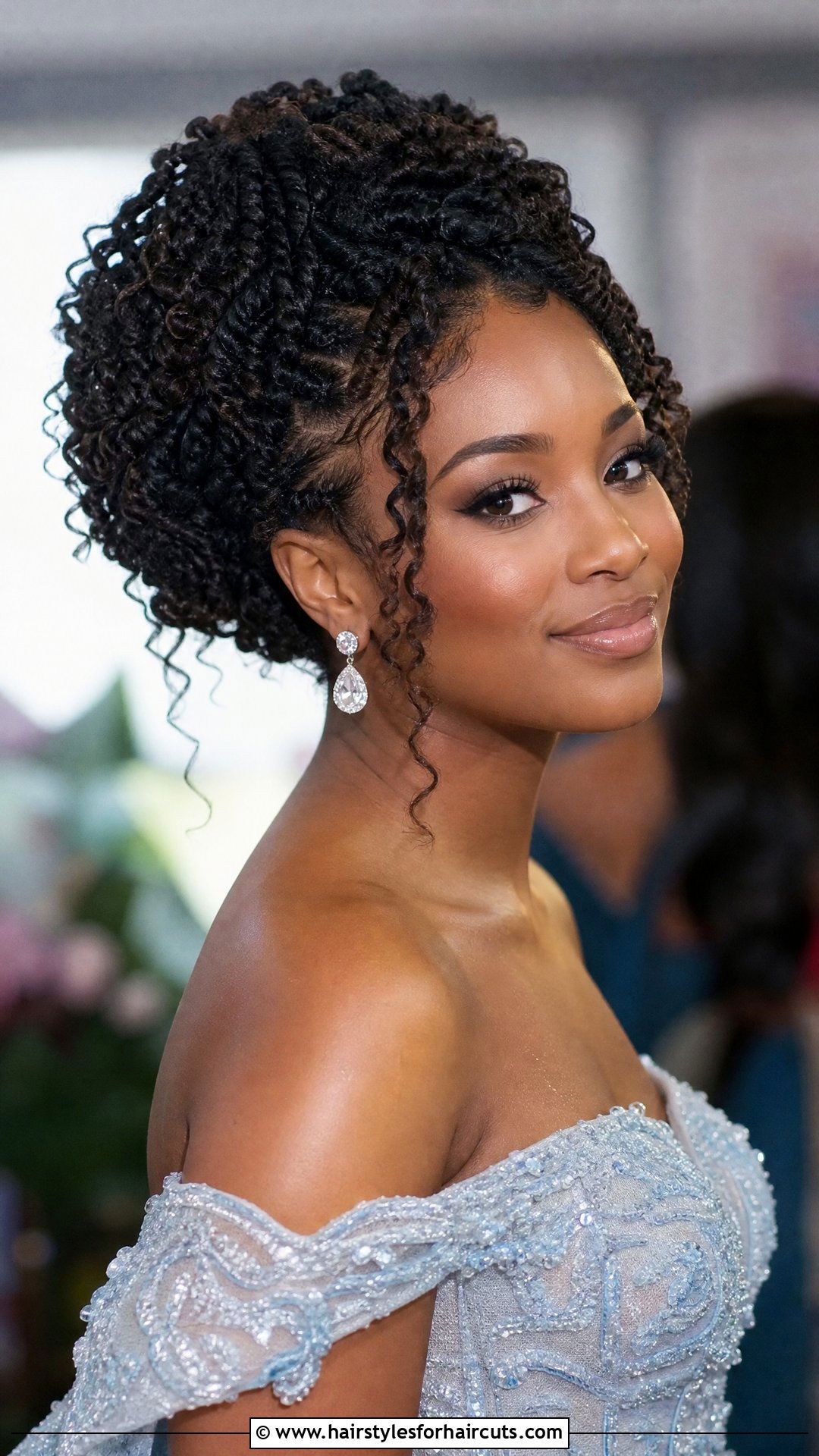 Formal Passion Twists Updo - 25 formal hairstyles for natural hair - 25 formal hairstyles for natural hair