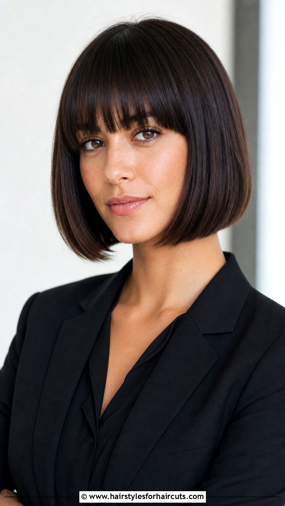 Forward Bangs Bob - 25 hair brushed forward hairstyles - 25 hair brushed forward hairstyles