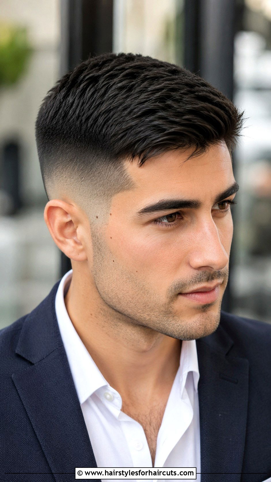 Forward Comb Fade - 25 fade haircuts with short hair on top - 25 fade haircuts with short hair on top