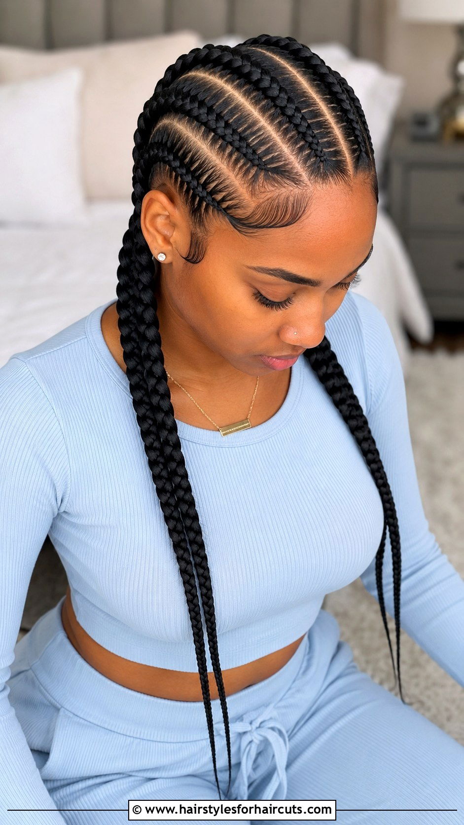 Four Feed In Braids - 25 feed in hairstyles - 25 feed in hairstyles