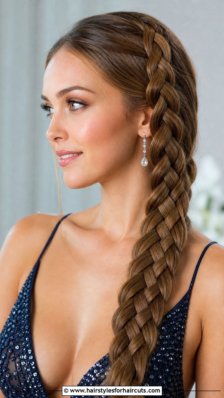 Four Strand Braid - 25 wedding braid hairstyles for long hair - 25 wedding braid hairstyles for long hair