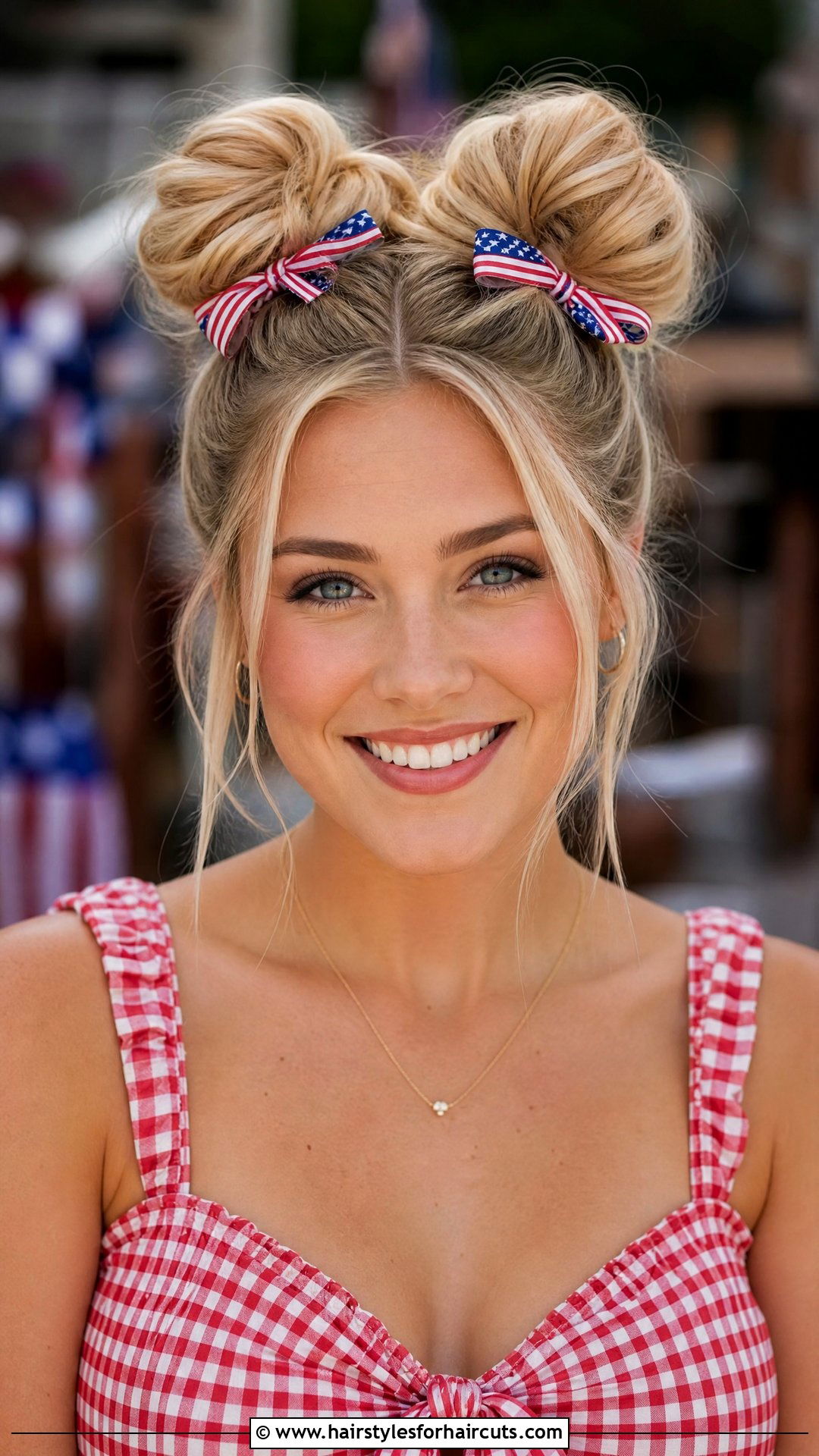 Fourth Of July Double Buns - 25 fourth of july hairstyles - 25 fourth of july hairstyles