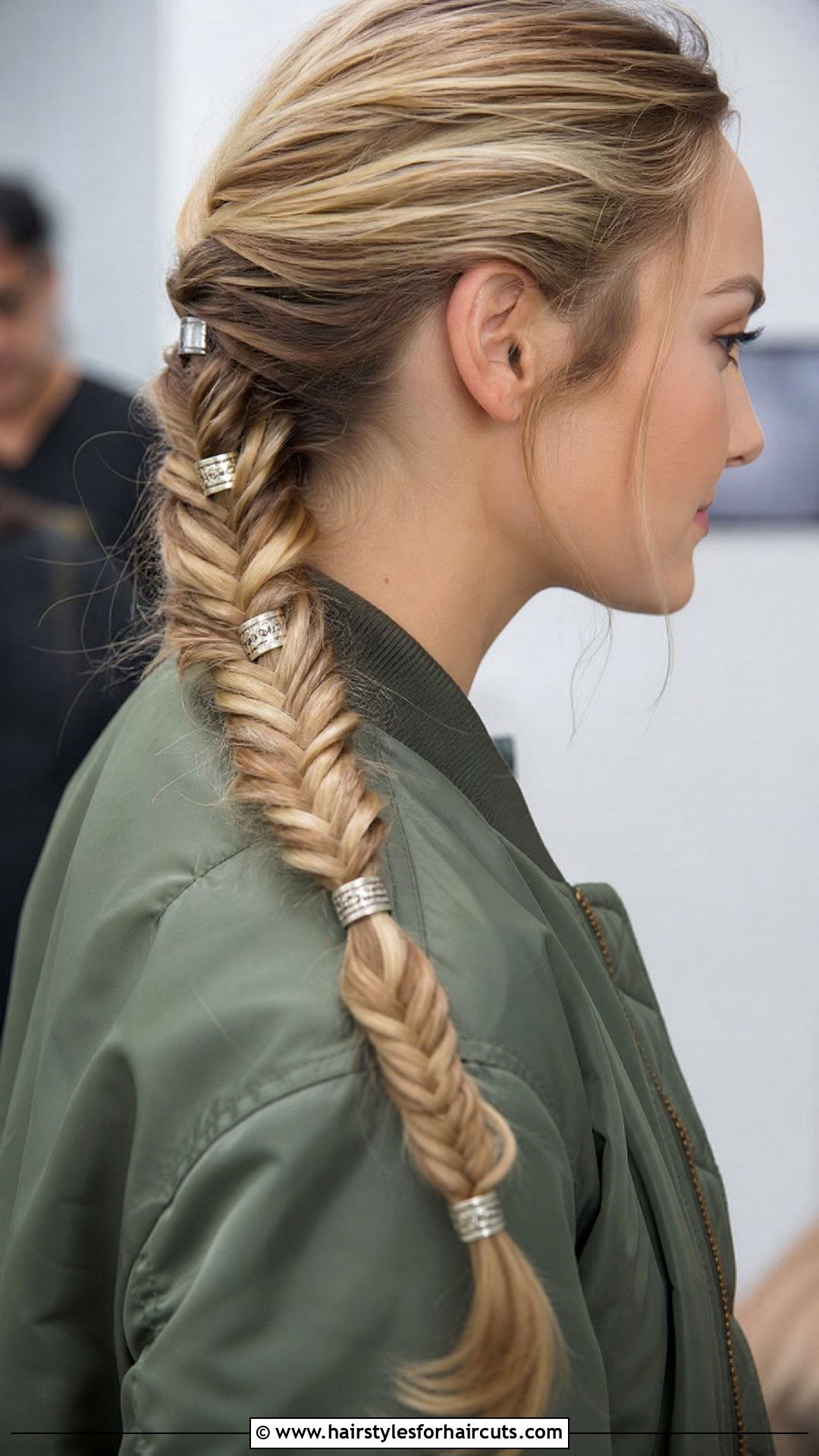 Fox Tail Braid With Hair Rings - 25 fox tail hairstyles - 25 fox tail hairstyles