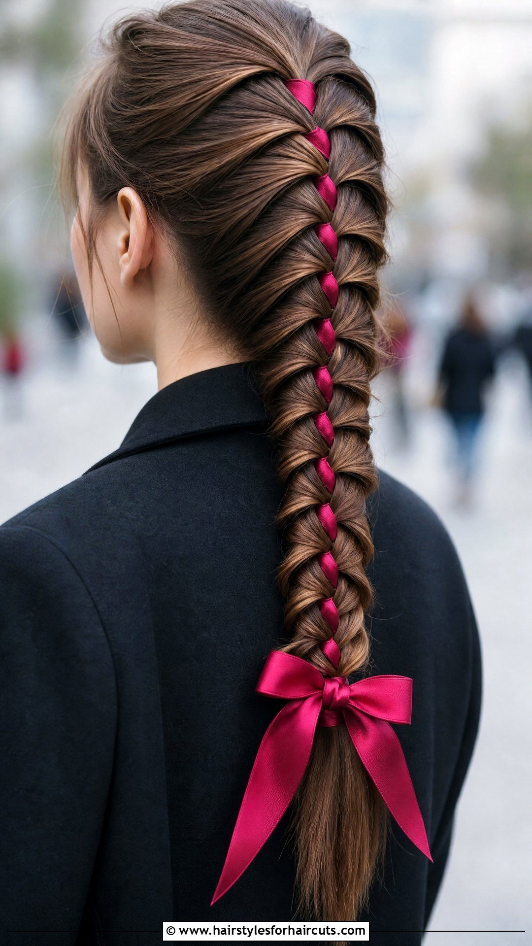Fox Tail Braid With Ribbon - 25 fox tail hairstyles - 25 fox tail hairstyles