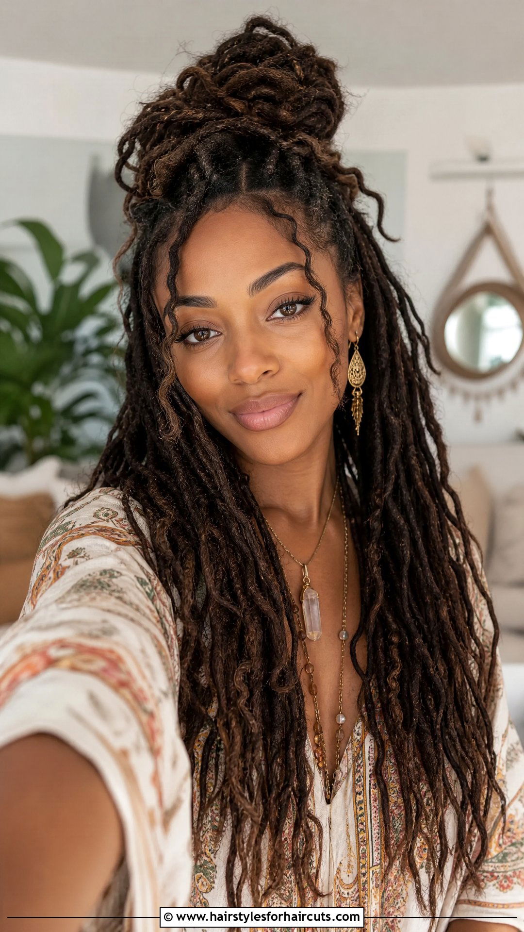 Freeform Locs Half Up Half Down - 25 free forms hairstyles - 25 free forms hairstyles