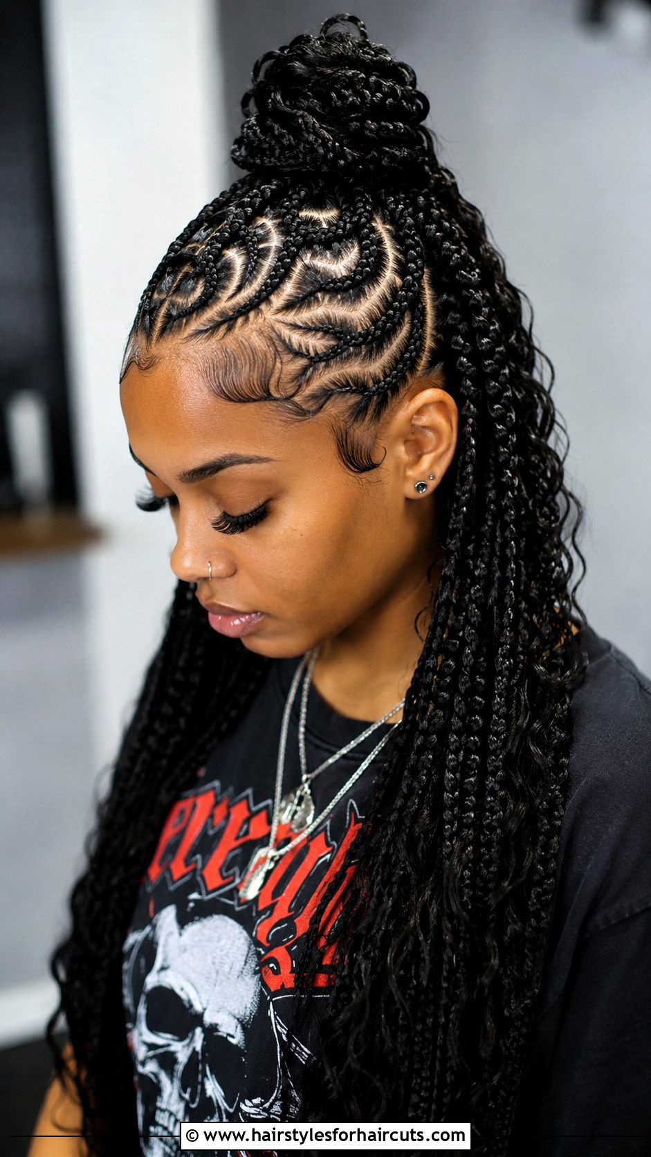 Freestyle Part Braids - 25 braided hairstyles for short 4c natural hair - 25 braided hairstyles for short 4c natural hair