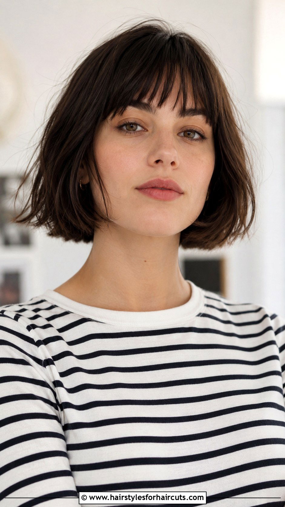 French Bob - 25 haircuts for shoulder length straight hair - 25 haircuts for shoulder length straight hair