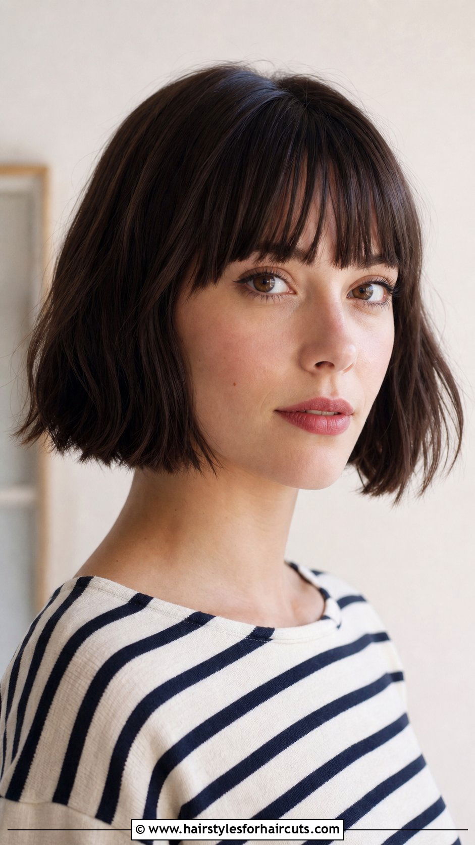 French Bob With Bangs - 25 hairstyles for baby fine hair - 25 hairstyles for baby fine hair