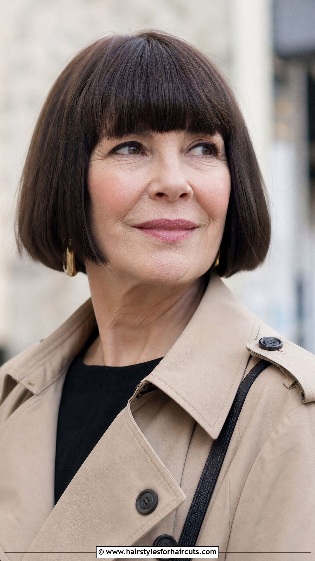 French Bob With Bangs - 25 hairstyles for older women with thinning hair - 25 hairstyles for older women with thinning hair