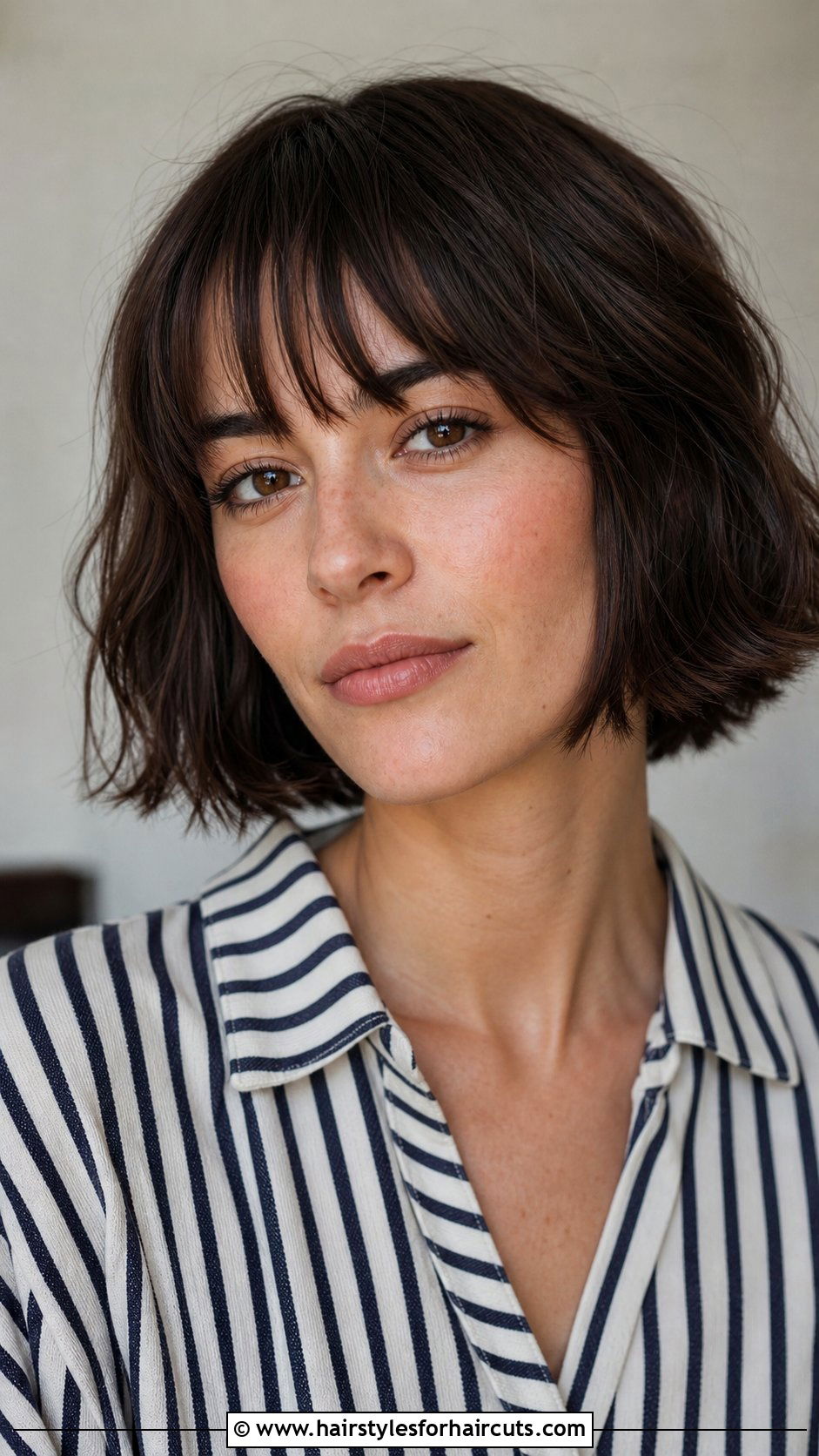 French Bob With Textured Fringe - 25 textured fringe haircuts straight hair - 25 textured fringe haircuts straight hair