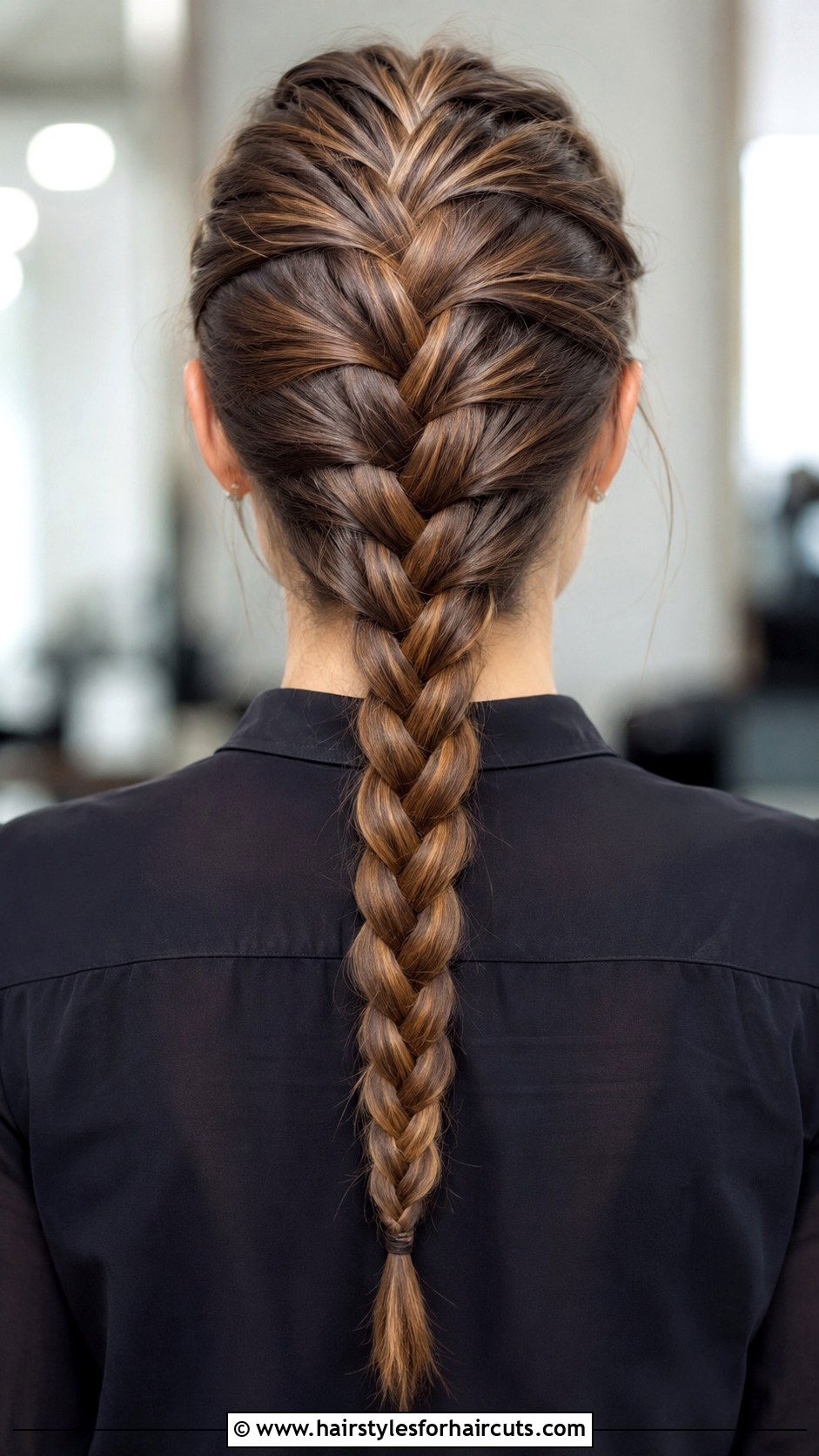 French Braid Down The Back - 25 easy funeral hairstyles for long hair - 25 easy funeral hairstyles for long hair