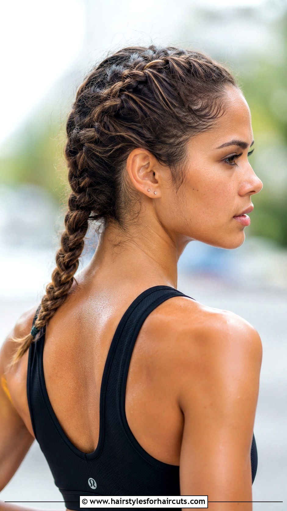 French Braid For Curly Hair - 25 sporty hairstyles for curly hair - 25 sporty hairstyles for curly hair
