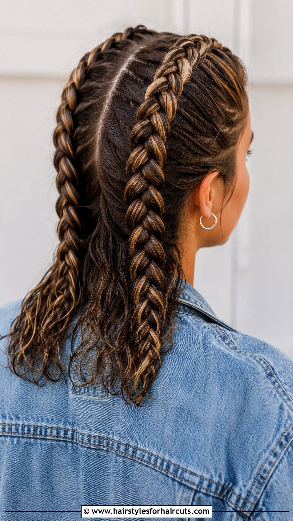 French Braid For Waves - 25 hairstyles to do after washing hair - 25 hairstyles to do after washing hair