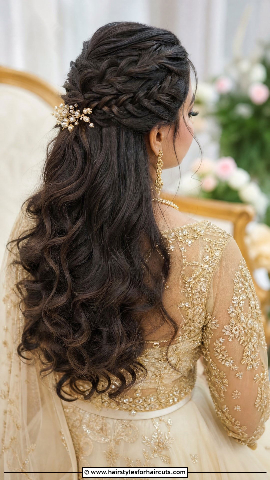French Braid Half Updo Wedding Hairstyle - 25 half updo wedding hairstyles for long hair - 25 half updo wedding hairstyles for long hair