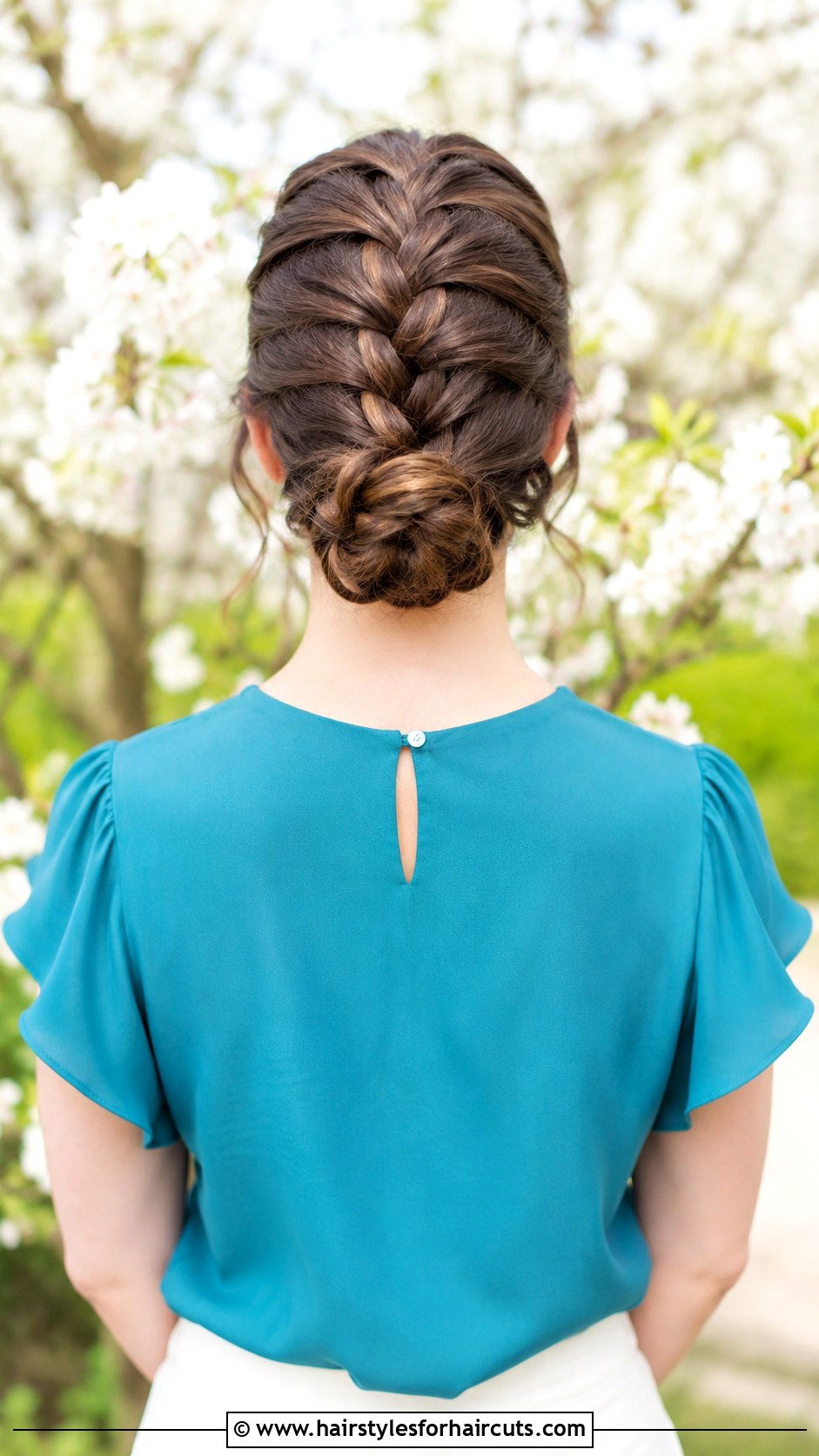 French Braid Into Low Bun - 25 ballet hairstyles - 25 ballet hairstyles