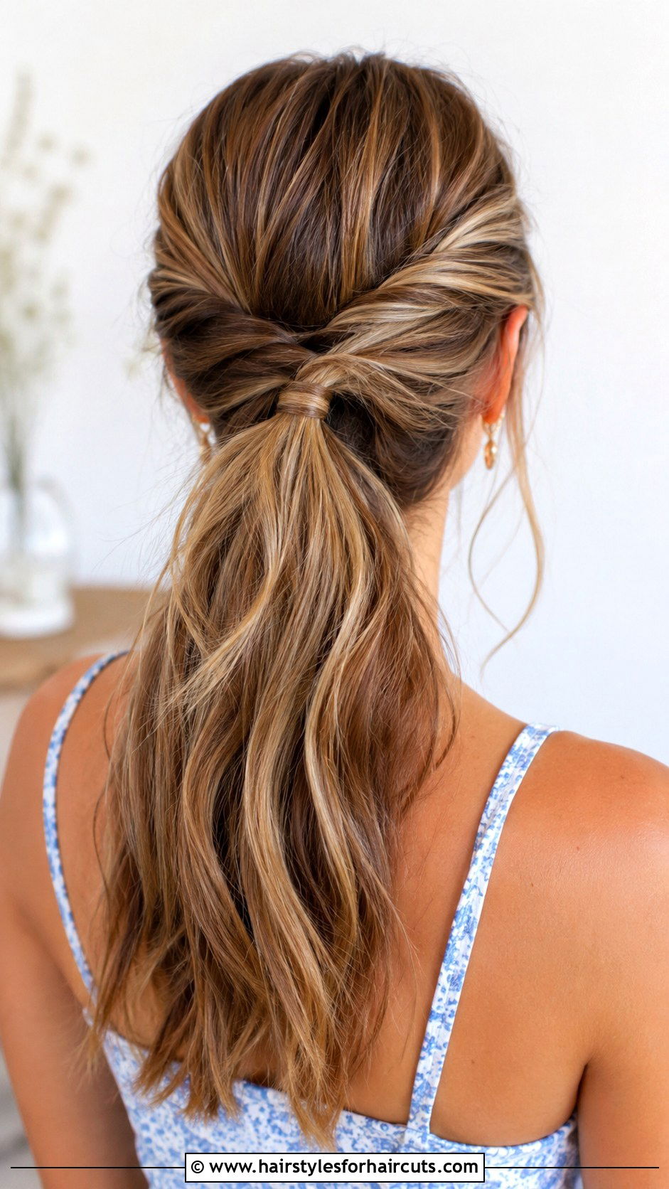 French Braid Low Bun - 25 hairstyles with two hair ties - 25 hairstyles with two hair ties