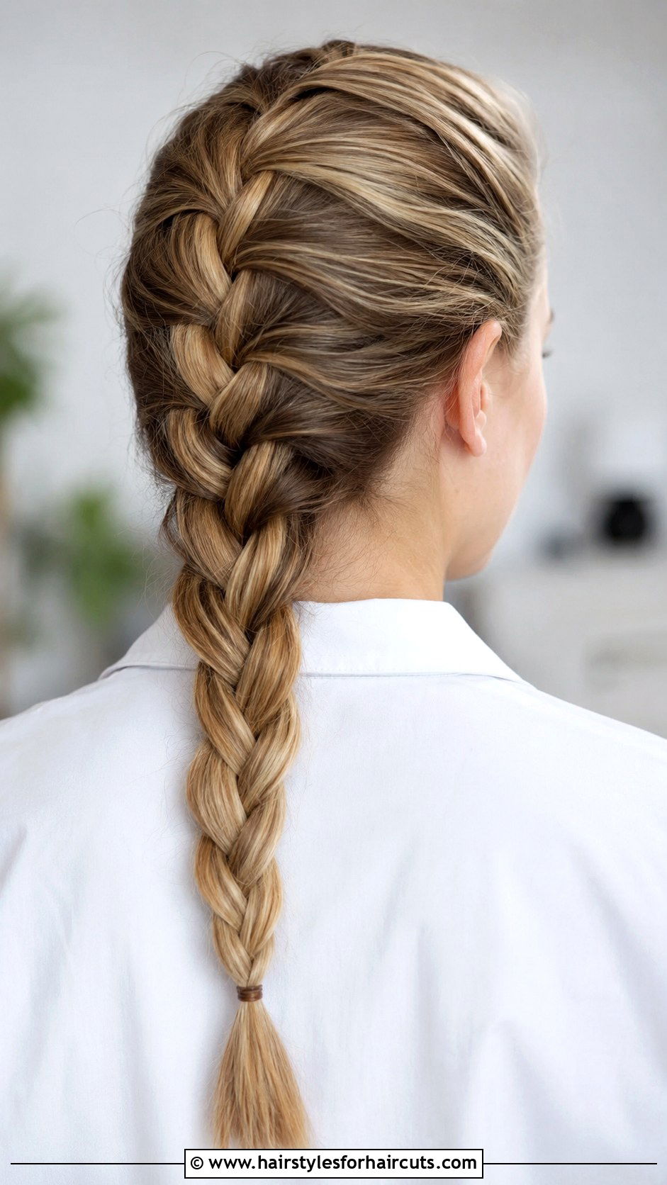 French Braid Medium Hair - 25 work hairstyles for medium hair - 25 work hairstyles for medium hair
