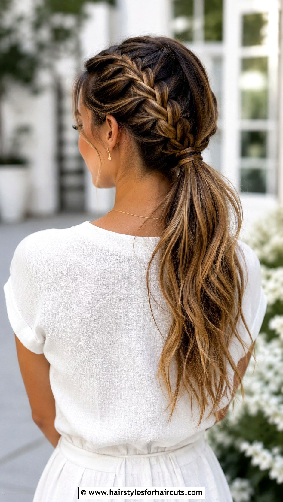 French Braid Ponytail - 25 cute ponytail hairstyles - 25 cute ponytail hairstyles