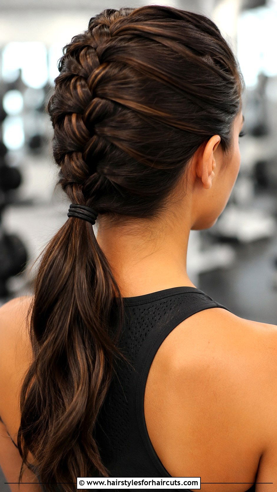 French Braid Ponytail - 25 braid hairstyles for medium hair - 25 braid hairstyles for medium hair