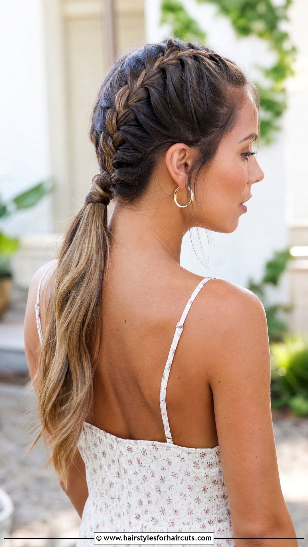 French Braid Ponytail - 25 long hair ponytail hairstyles - 25 long hair ponytail hairstyles