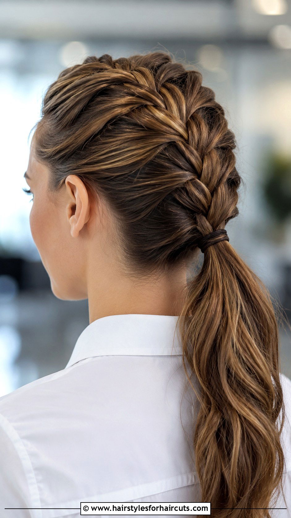 French Braid Ponytail - 25 pony tail hairstyles - 25 pony tail hairstyles