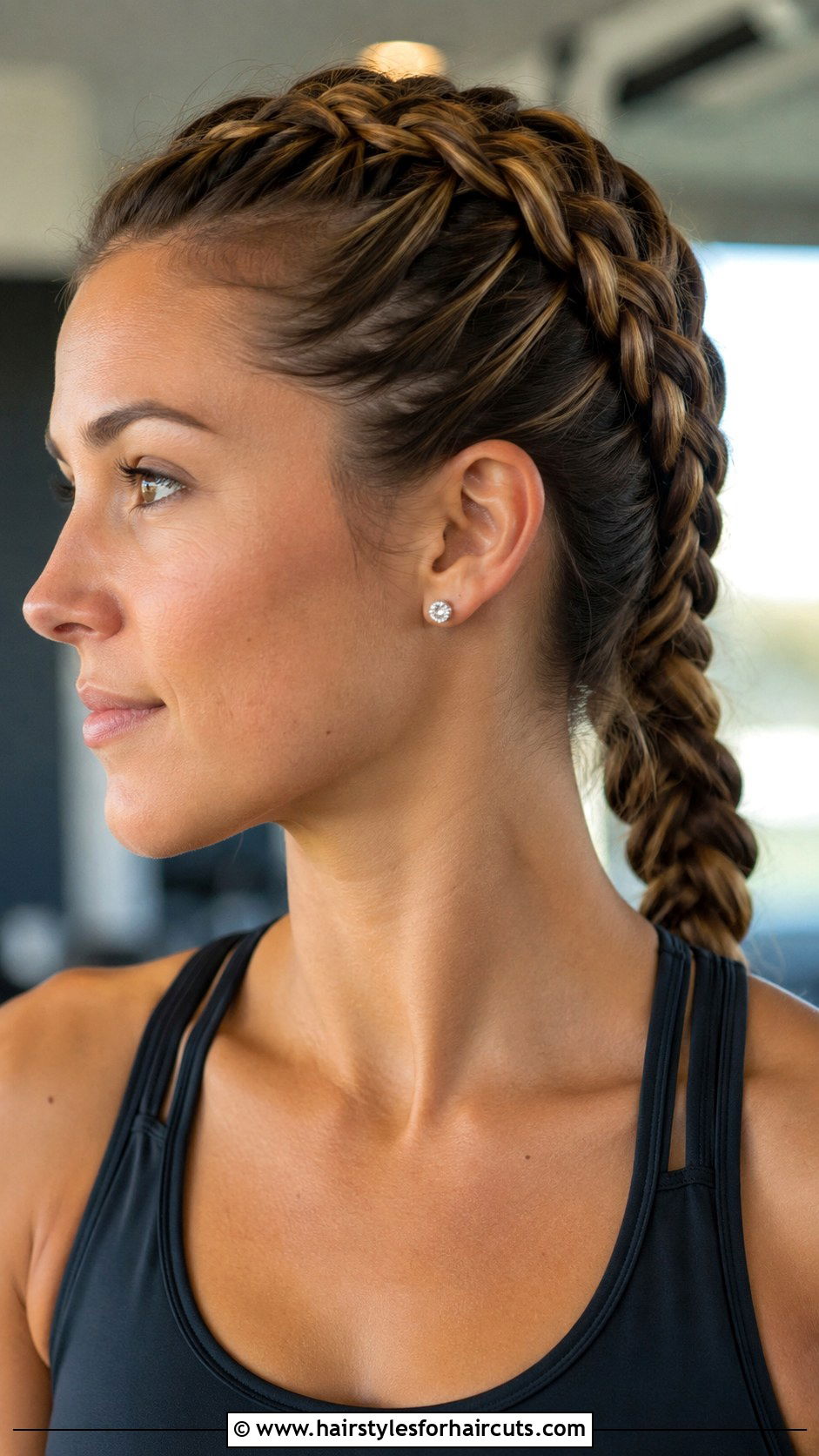 French Braid Pulled Back Hairstyle - 25 pulled back hairstyles for medium length hair - 25 pulled back hairstyles for medium length hair
