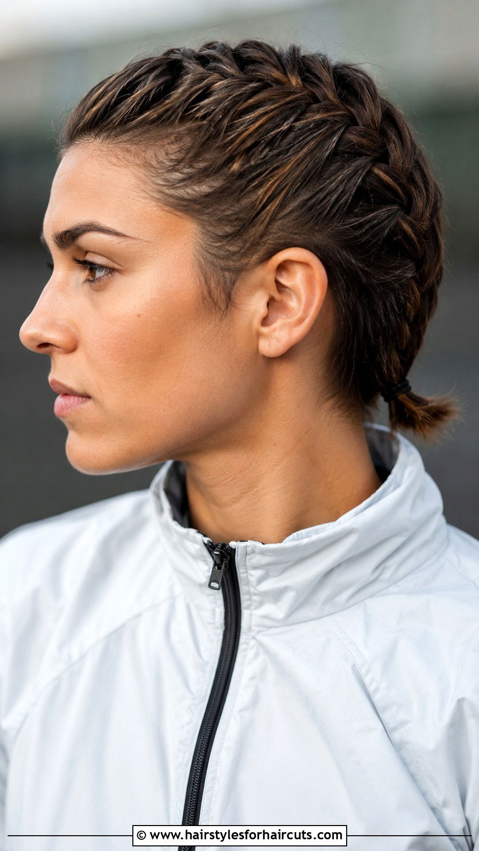 French Braid Short Hair - 25 easy sporty hairstyles for short hair - 25 easy sporty hairstyles for short hair
