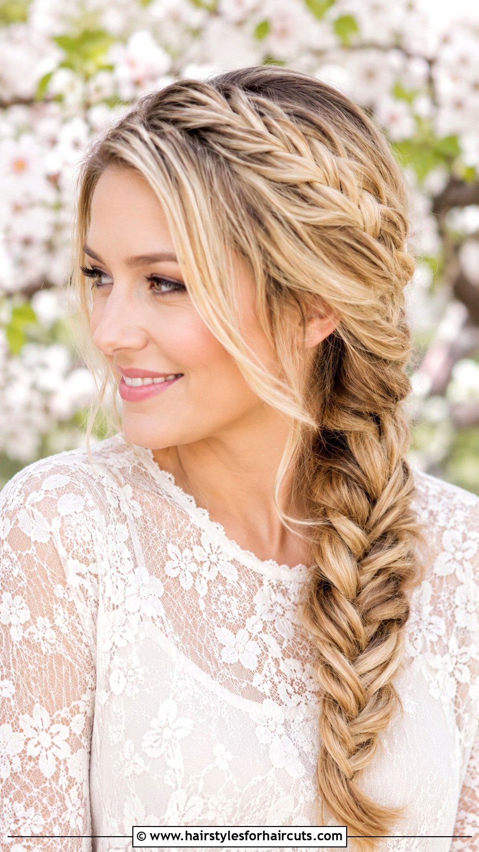 French Braid Side Sweep - 25 80s hairstyles women long hair - 25 80s hairstyles women long hair