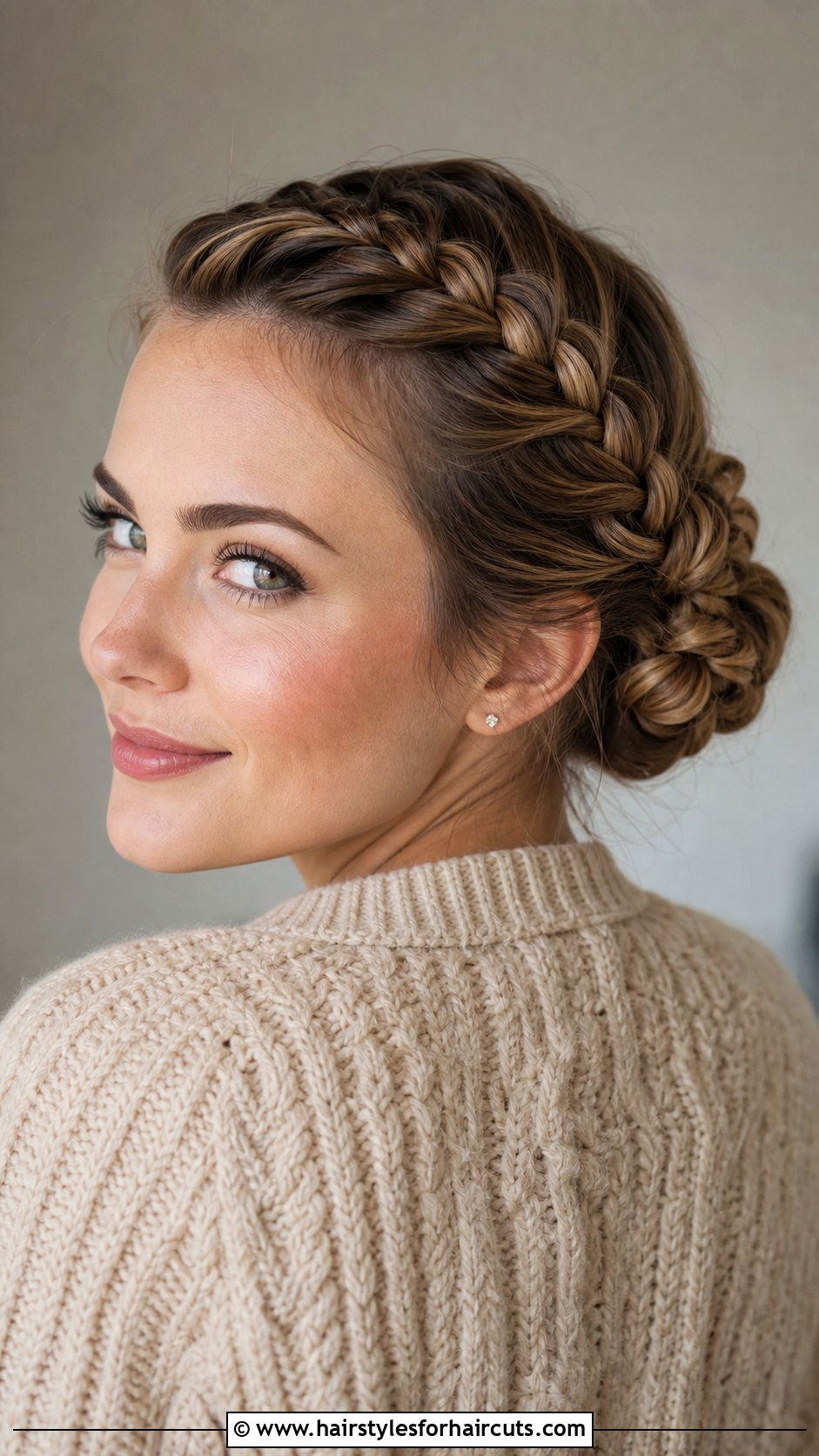 French Braid Updo - 25 grandma hairstyles for long hair - 25 grandma hairstyles for long hair
