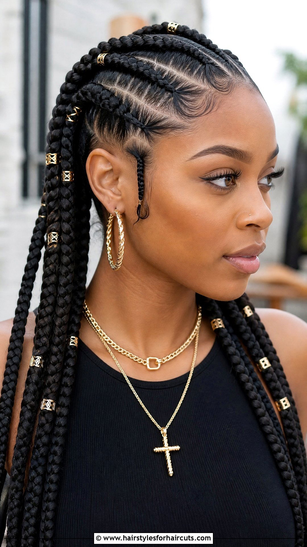 French Braid With Accessories - 25 french braid hairstyles for black hair - 25 french braid hairstyles for black hair