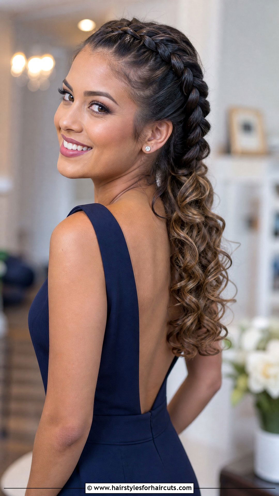 French Braid With Curls - 25 french braided hairstyles - 25 french braided hairstyles