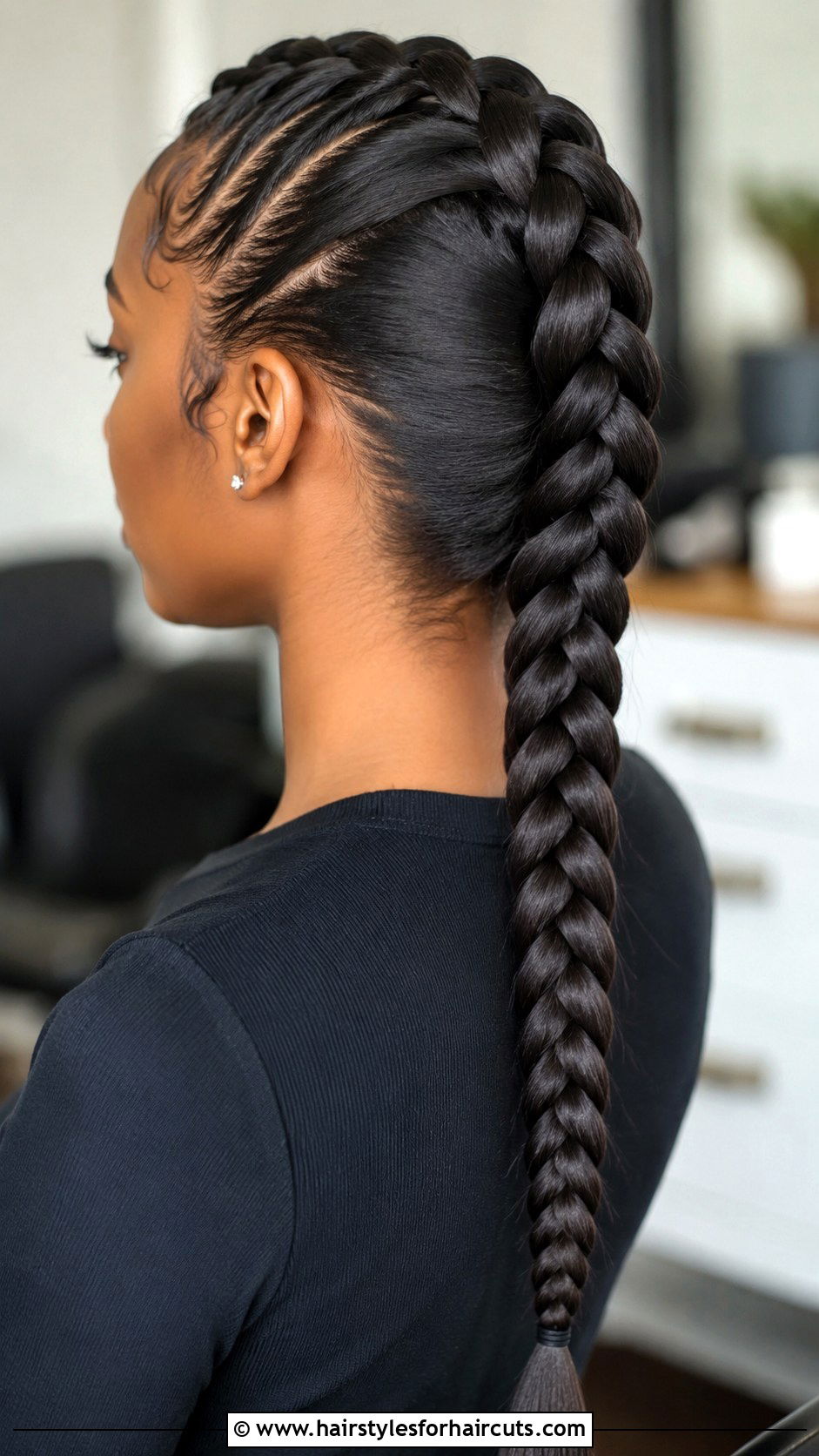 French Braid With Straight Extensions - 25 braids with straight hair black hairstyles - 25 braids with straight hair black hairstyles