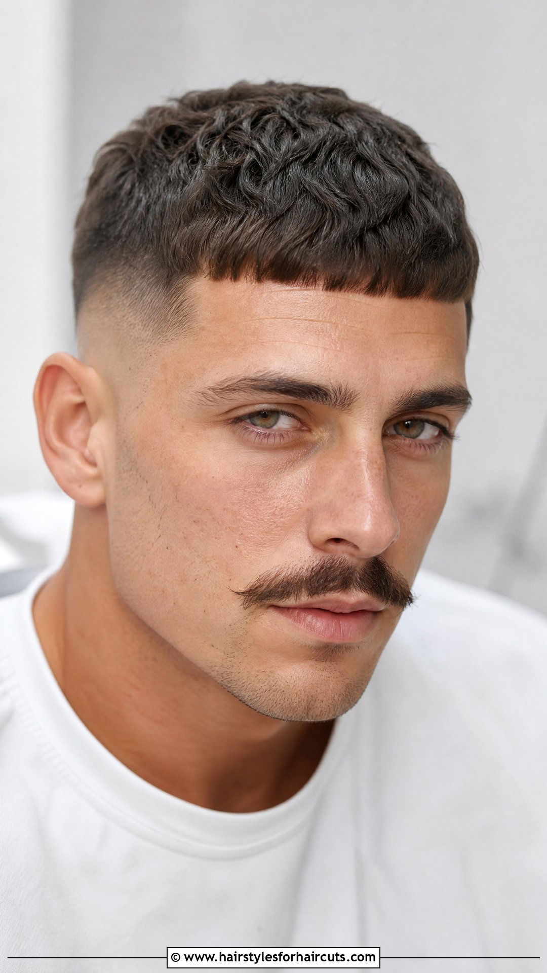 French Crop With Mustache - 25 mustache haircuts - 25 mustache haircuts