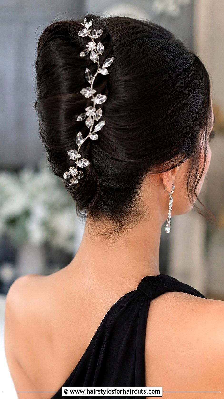 French Twist Wedding Hair Vine - 25 hair vine wedding hairstyles - 25 hair vine wedding hairstyles