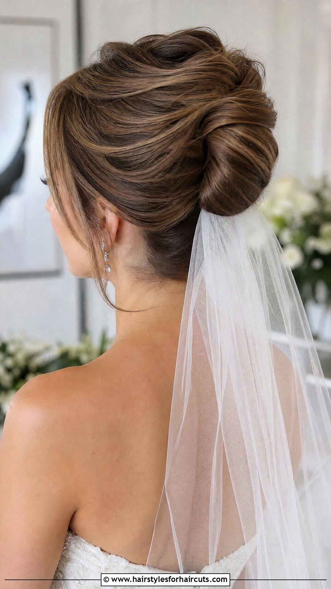 French Twist Wedding Hairstyle With Veil - 25 wedding hairstyles with veil - 25 wedding hairstyles with veil