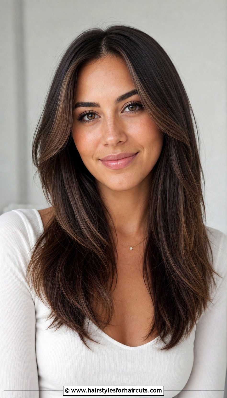 Front Layers with Middle Part Medium Hair - 25 front layered haircuts for medium hair - 25 front layered haircuts for medium hair
