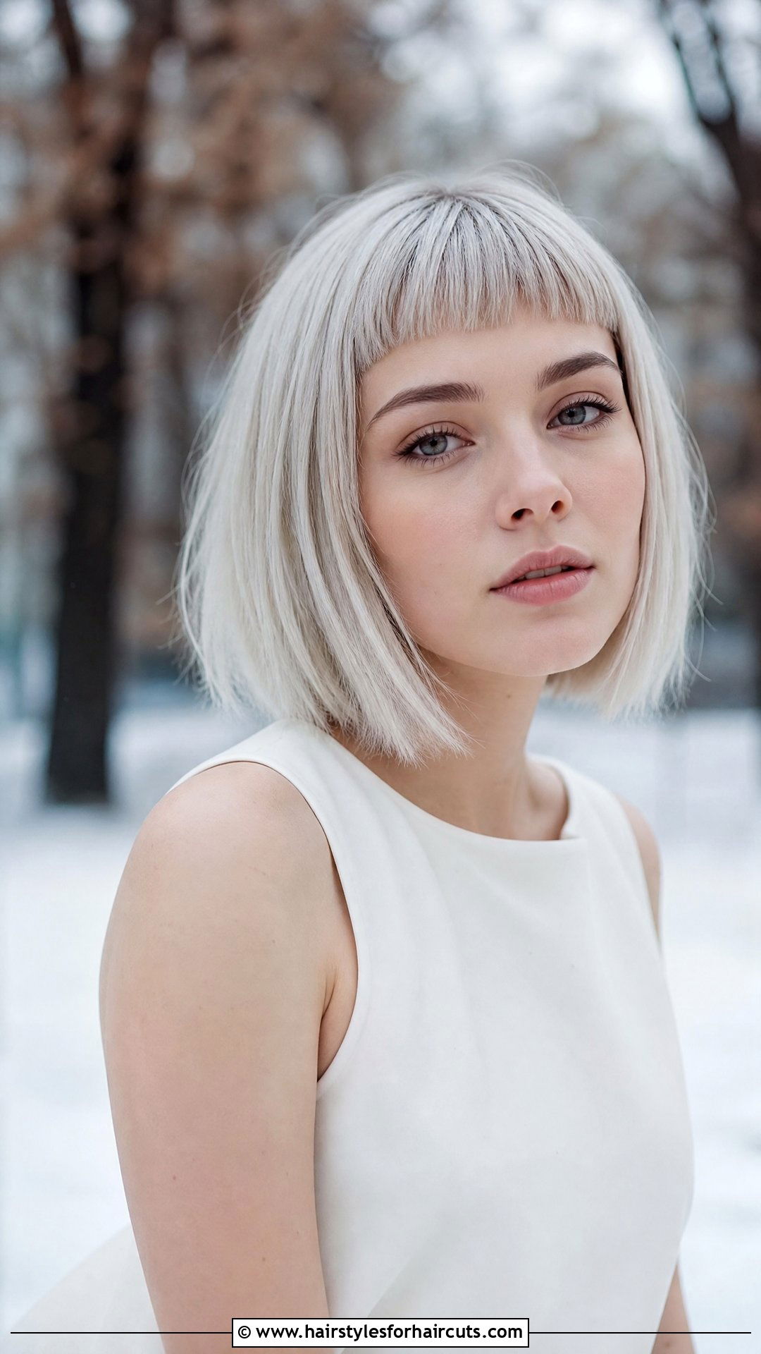 Frosted Micro Bangs Cut - 25 frosted hairstyles - 25 frosted hairstyles