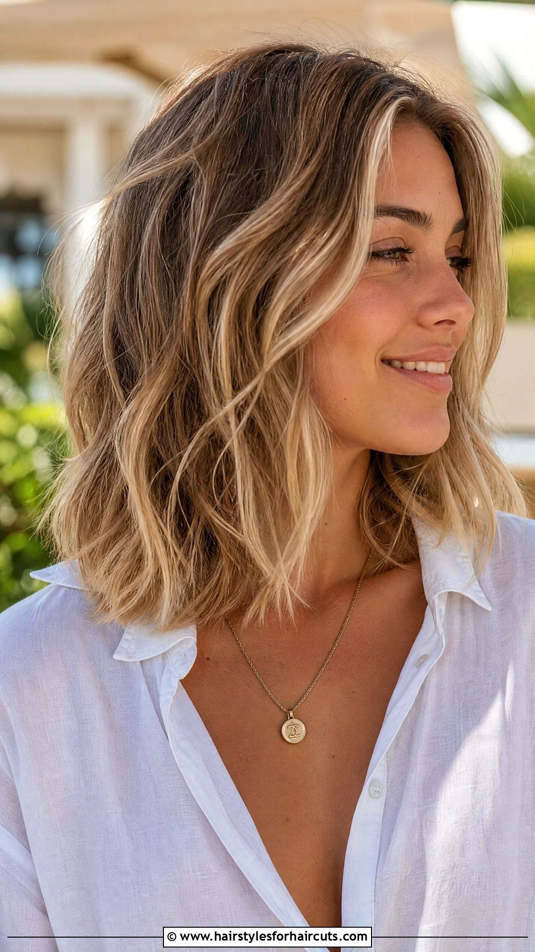 Frosted Wavy Lob - 25 frosted hairstyles - 25 frosted hairstyles
