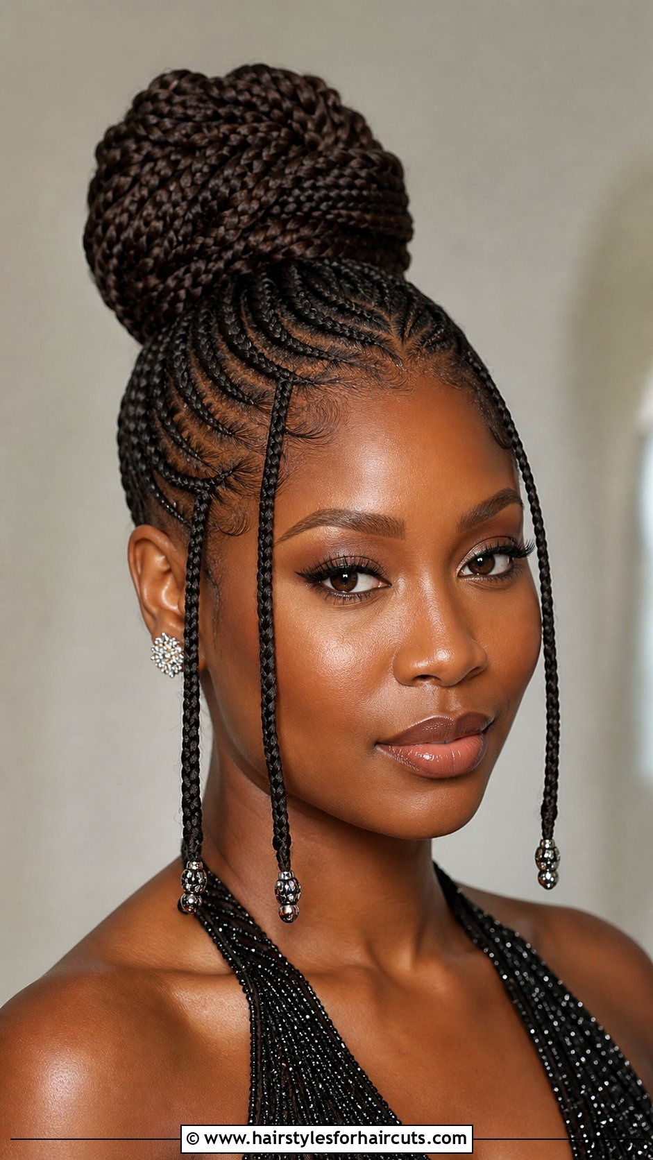 Fulani Braid Updo - 25 fulani hairstyles with natural hair - 25 fulani hairstyles with natural hair