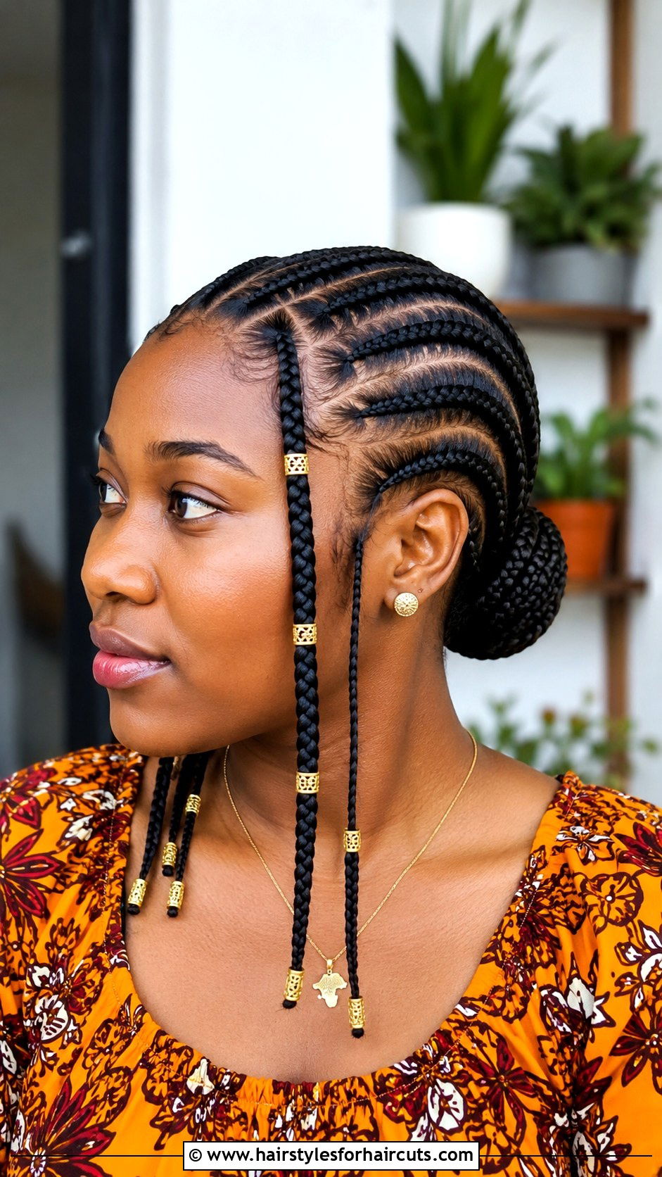 Fulani Braided Low Bun - 25 braided low bun hairstyles for black hair - 25 braided low bun hairstyles for black hair